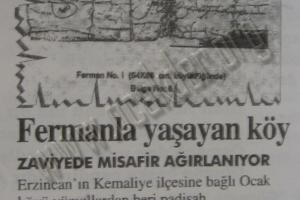 FERMANLA YAŞAYAN KÖY