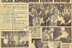 TİYATRO ETKİNLİĞİ ÖZGEN GAZETESİ 1994